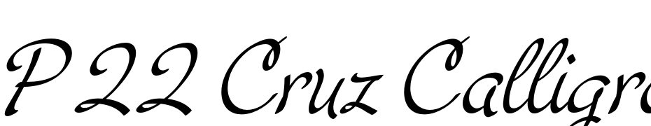 P22 Cruz Calligraphic Pro Font Download Free